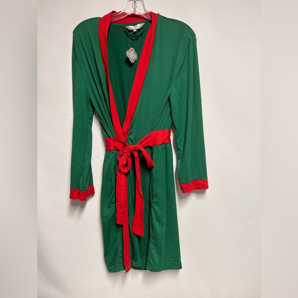 Green and Red Women's Robe NWT